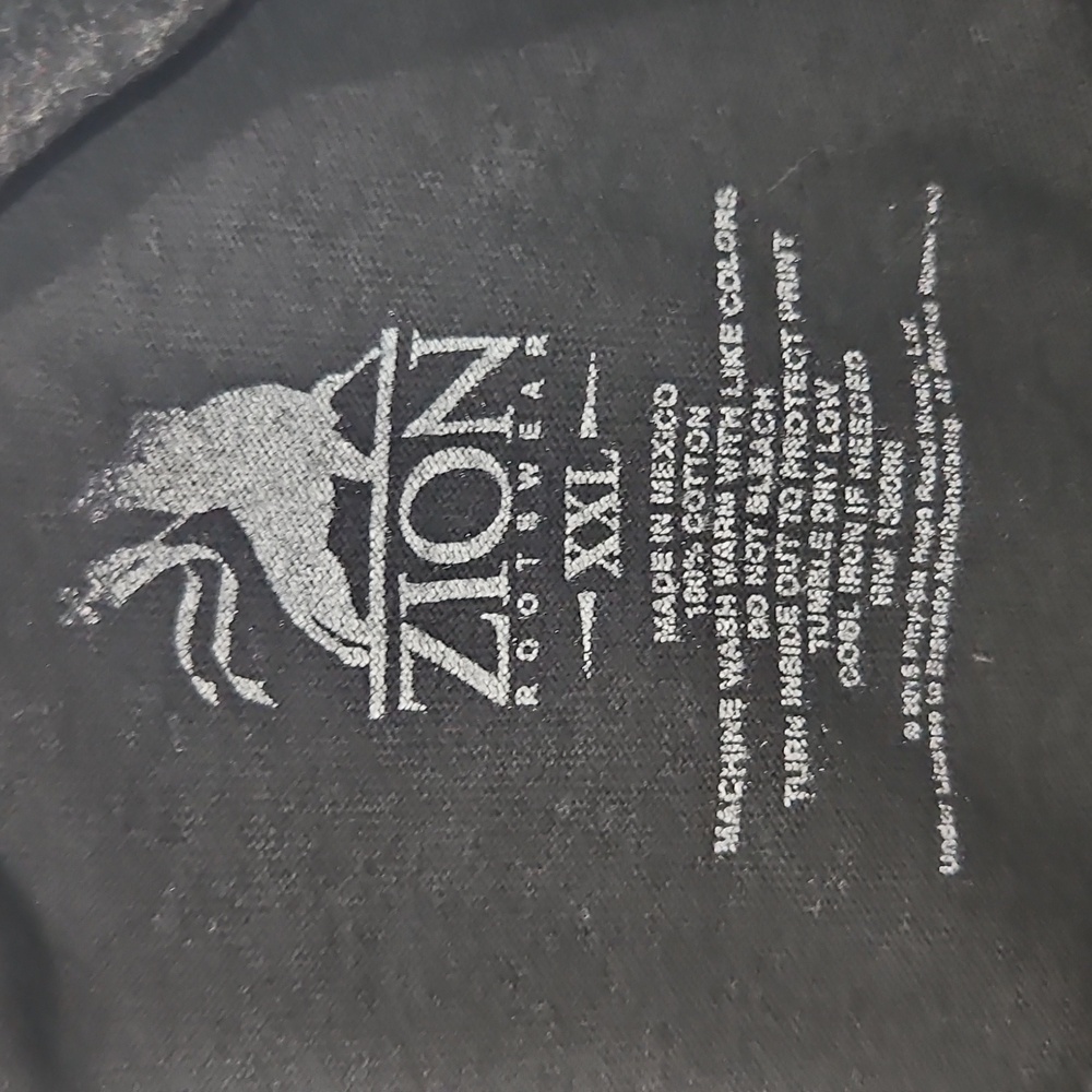 Zion Rootswear Bob Marley Graphic Black T-Shirt 100% Cotton Size XXL - Picture 4 of 6